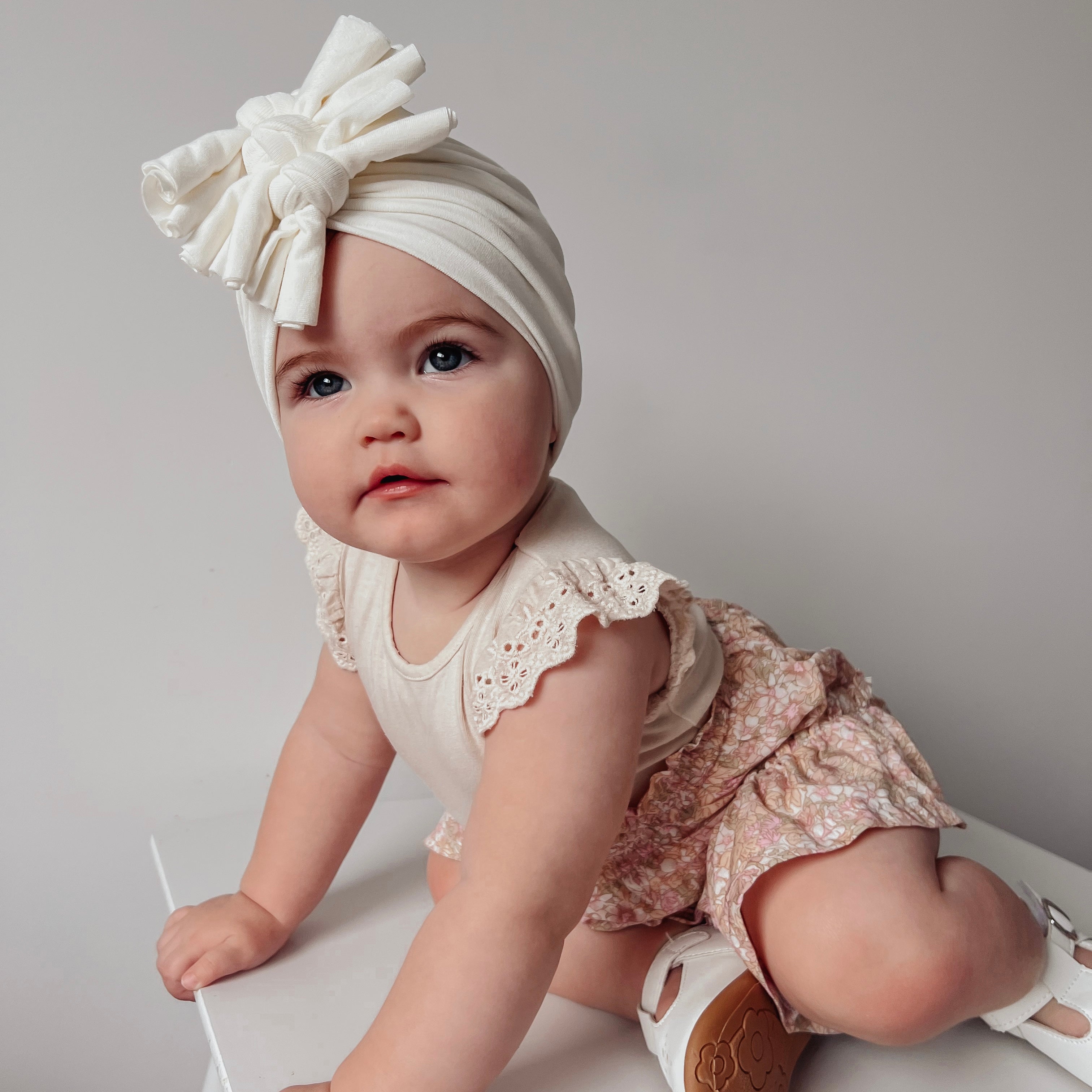 TRIPLE KNOT TURBAN IVORY adorablethelabel