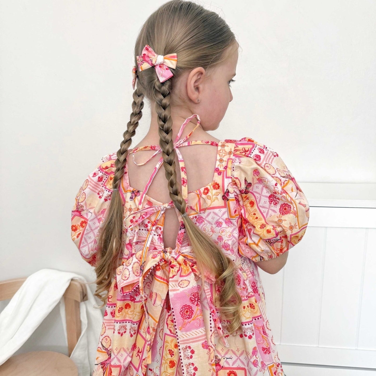 THE LITTLE VILLA ROSA BOW DRESS