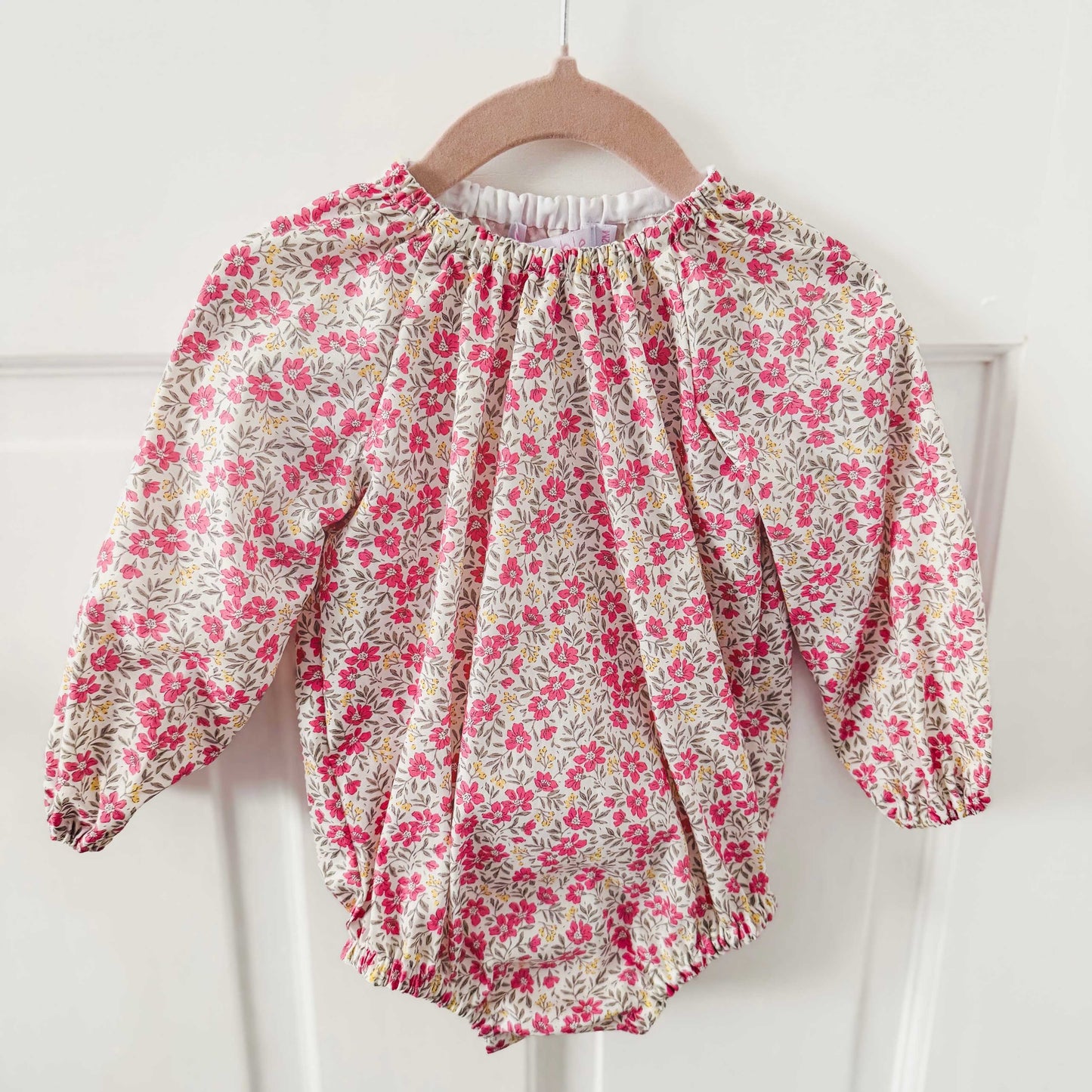 LONG SLEEVE PUFF ROMPER - WILDFLOWER HAZE