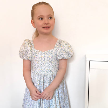 THE LITTLE ELLA DRESS - PASTEL PETALS