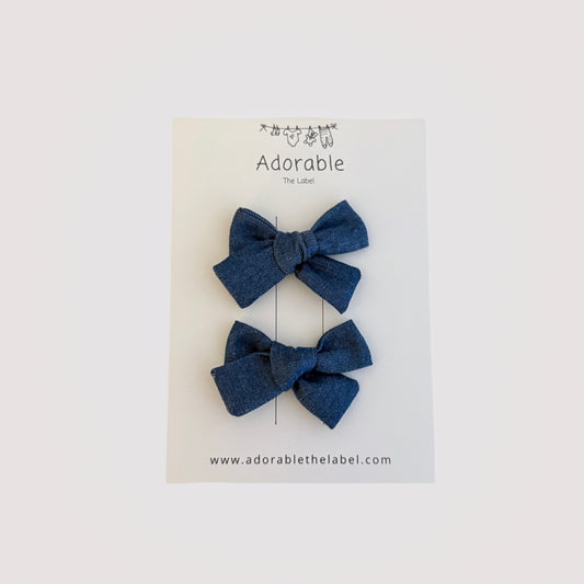 MINI BOWS - DENIM