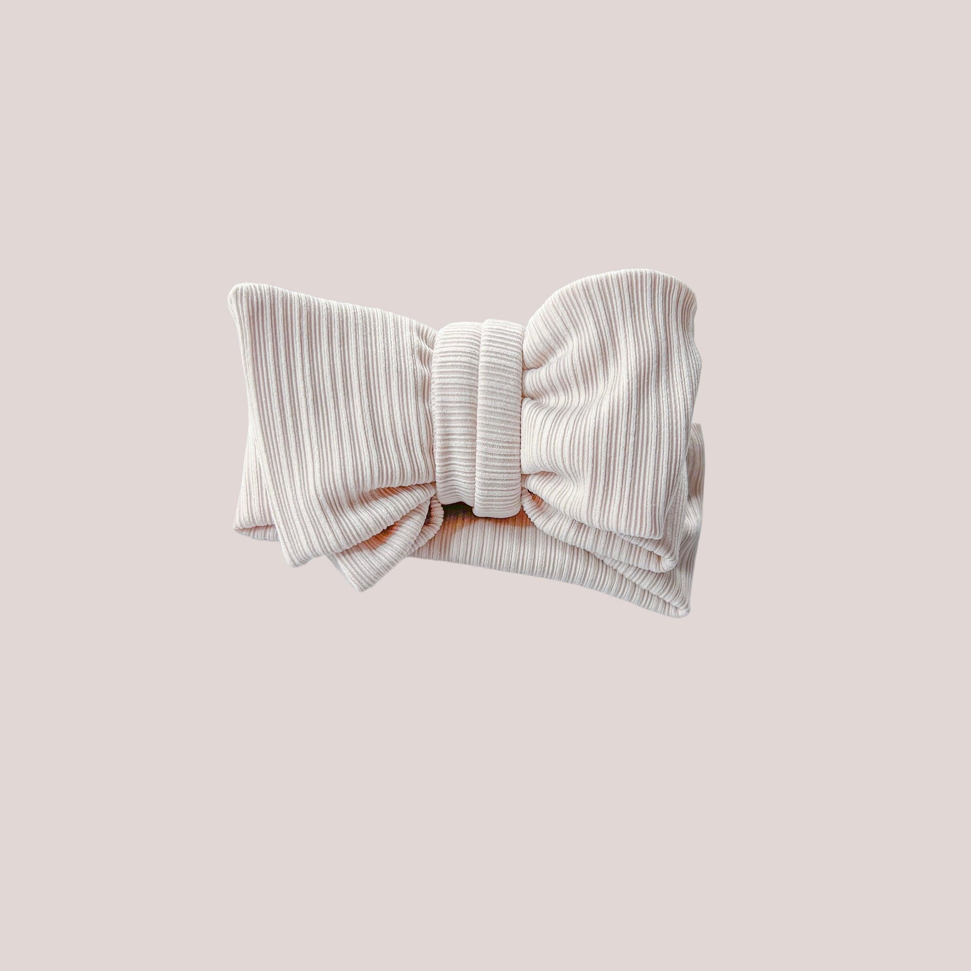 OVERSIZED TOPKNOT - CREPE OATMEAL - adorablethelabel
