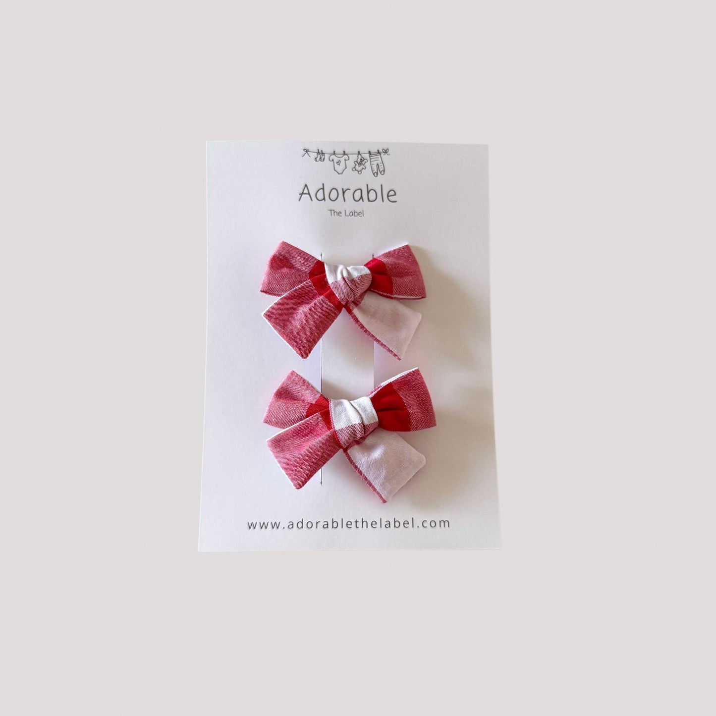 MINI BOWS - MERRY GINGHAM