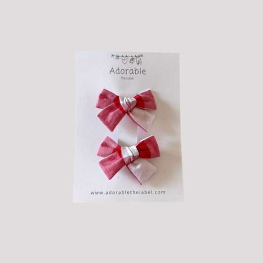 MINI BOWS - MERRY GINGHAM