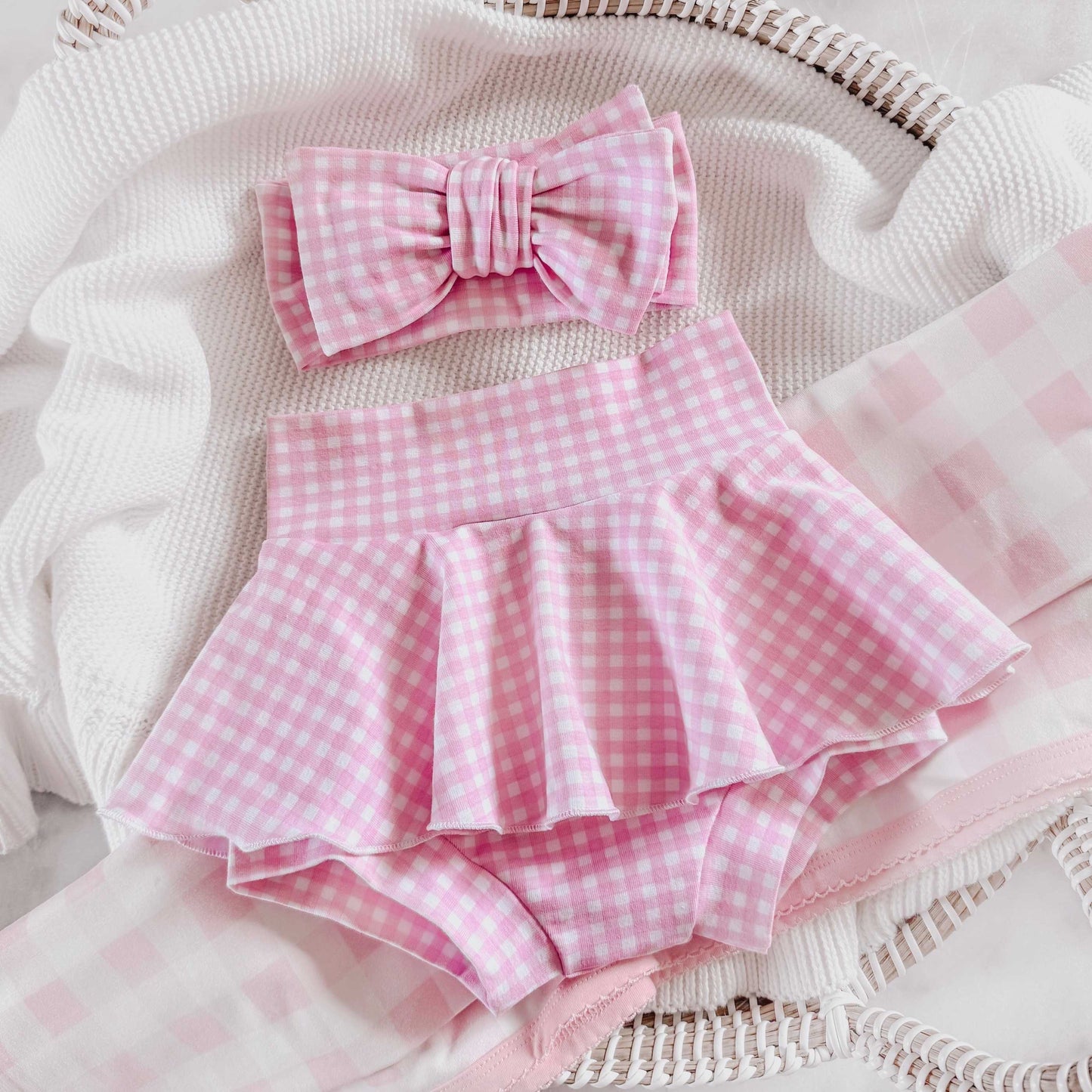 PINK GINGHAM - TUTU BUMMIES