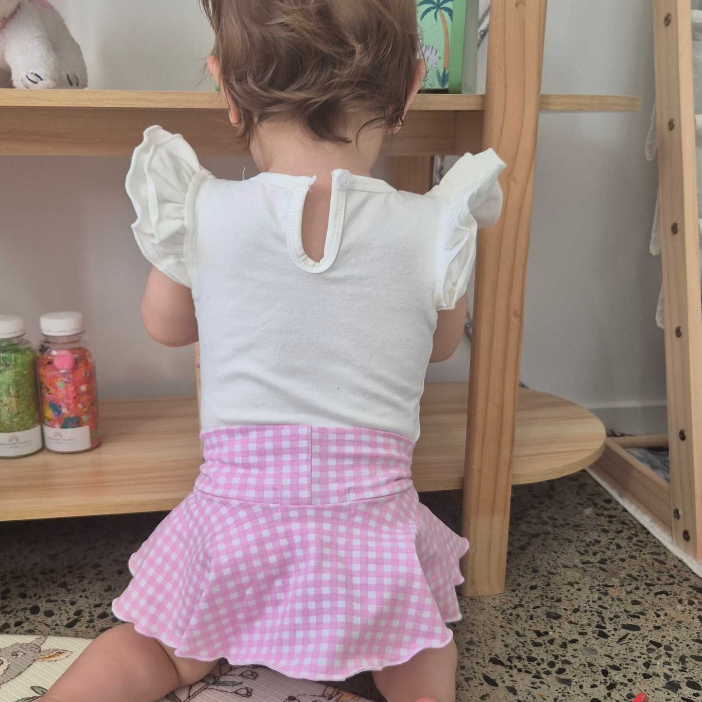 PINK GINGHAM - TUTU BUMMIES