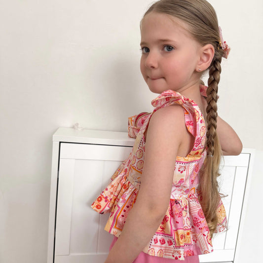PEPLUM TOP - VILLA ROSA
