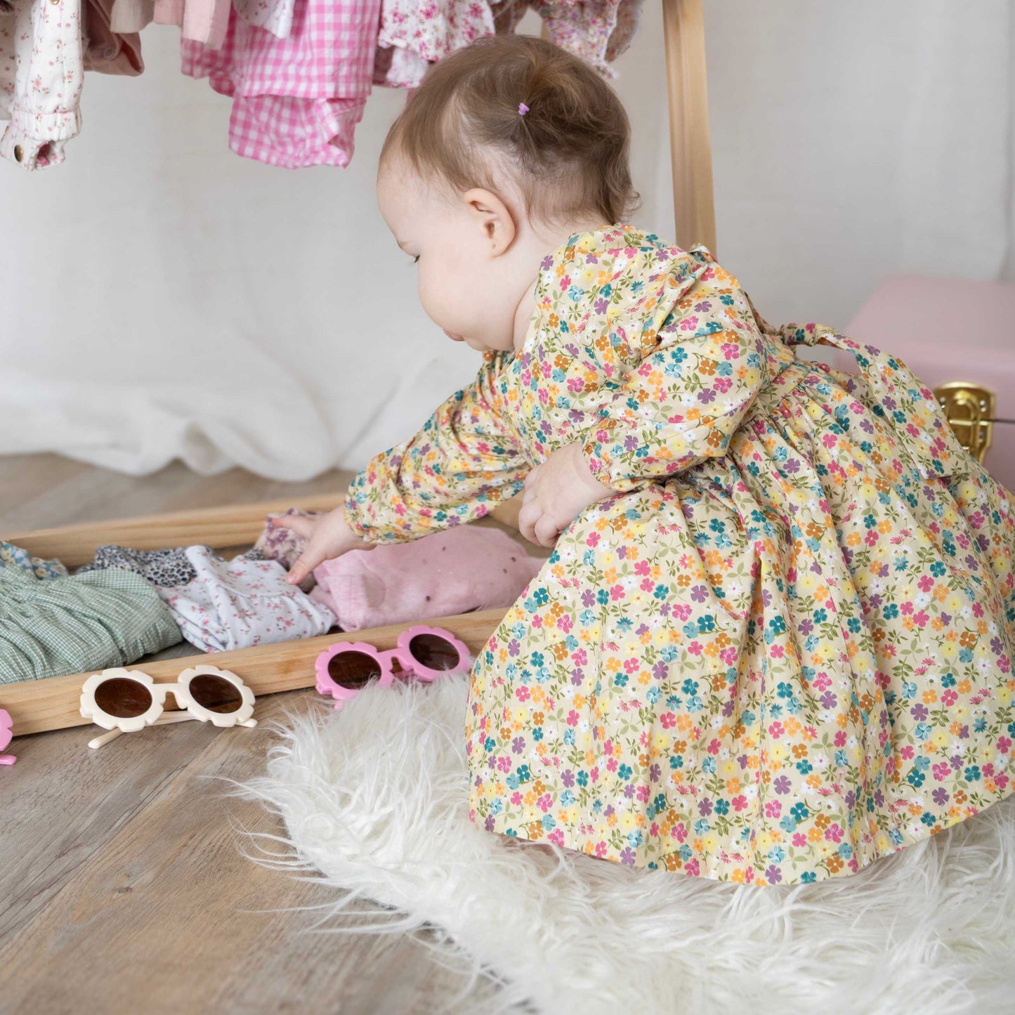 THE BOW DRESS - WILD DAISY