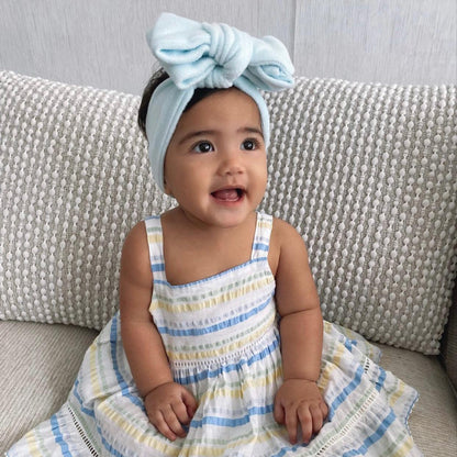 OVERSIZED TOPKNOT - CLOUD SKY BLUE - adorablethelabel